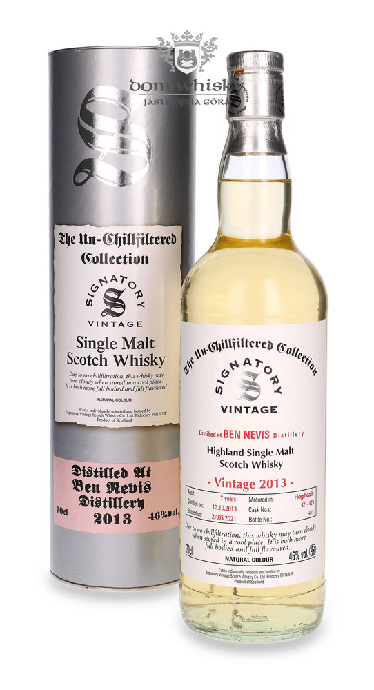 Ben Nevis 7-year-old (D.2013, B.2021) Signatory Vintage (The Un-chillfiltered Collection) / 46%/ 0.7l