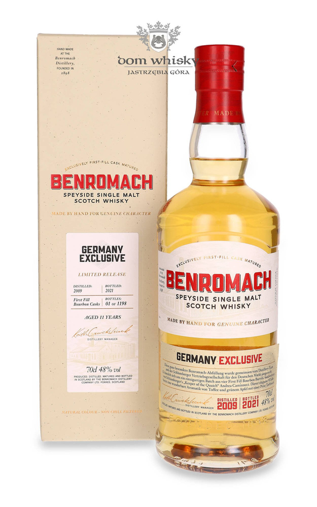 Benromach 11-letni (D.2009, B.2021) Germany Exclusive / 48%/ 0,7l