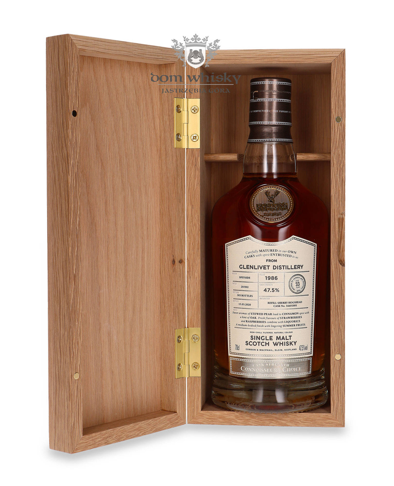 Glenlivet 33-year-old (D.1986, B.2020) Connoisseurs Choice / 47.5%/ 0.7l