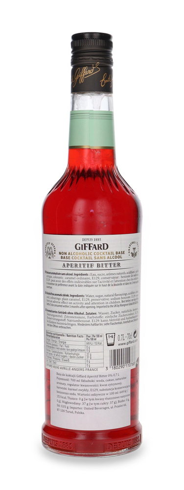 Baza do koktajli Giffard Aperitif Bitter 0% 0,7L