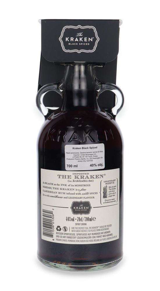 Kraken Black Spiced + kieliszek / 40% / 0,7l