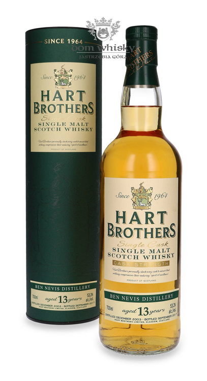 Ben Nevis 13-letni (D.2003, B.2017) Hart Brothers / 53,3% / 0,7l