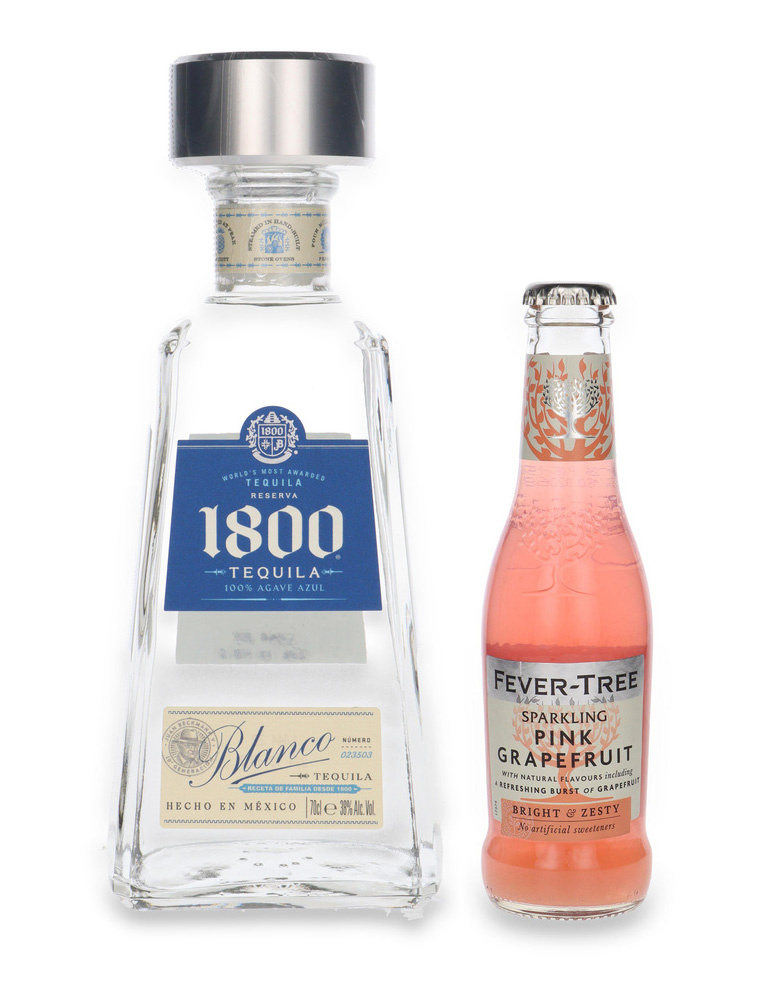 Zestaw 1800 Silver Reserva 100% Agave + Fever Tree