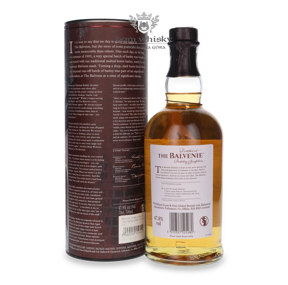 Balvenie 26-year-old A Day Of Dark Barley # 6906 / 47.8%/ 0.7l