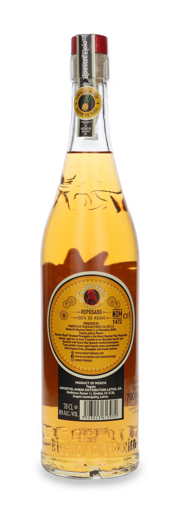 Tequila Rooster Rojo Anejo Smoked Pineapple 100% Agave / 38% / 0,7l