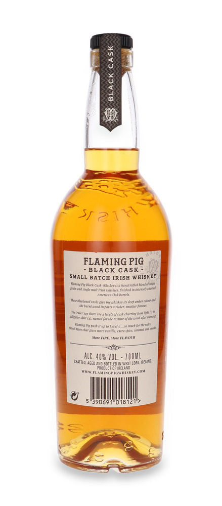 Flaming Pig Black Cask Small Batch Irish Whiskey / 40% / 0.7l
