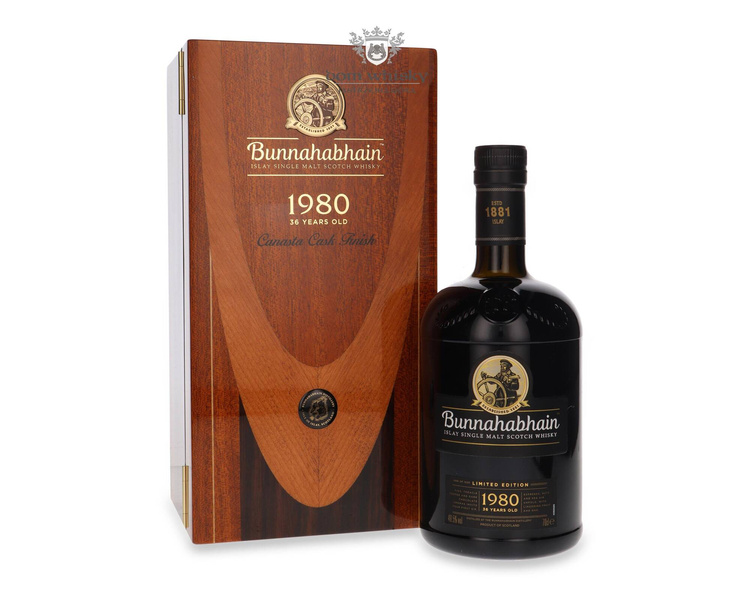 Bunnahabhain 1980, 36-letni Canasta Cask Finish / 49,5% / 0,7l		