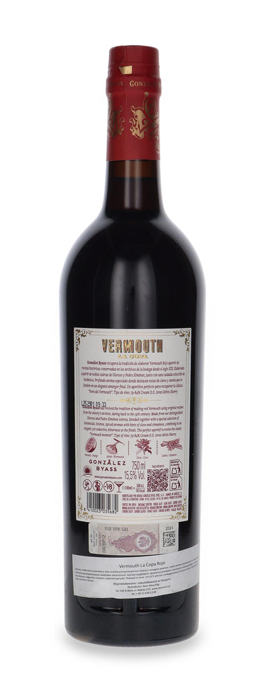 Gonzalez Byass Jerez Vermouth La Copa Rojo / 15,5% / 0,75l