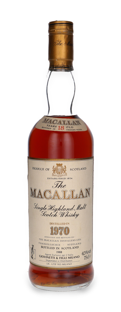 The Macallan 18 Year Old (D.1970, B.1988) / 43%/ 0.75l