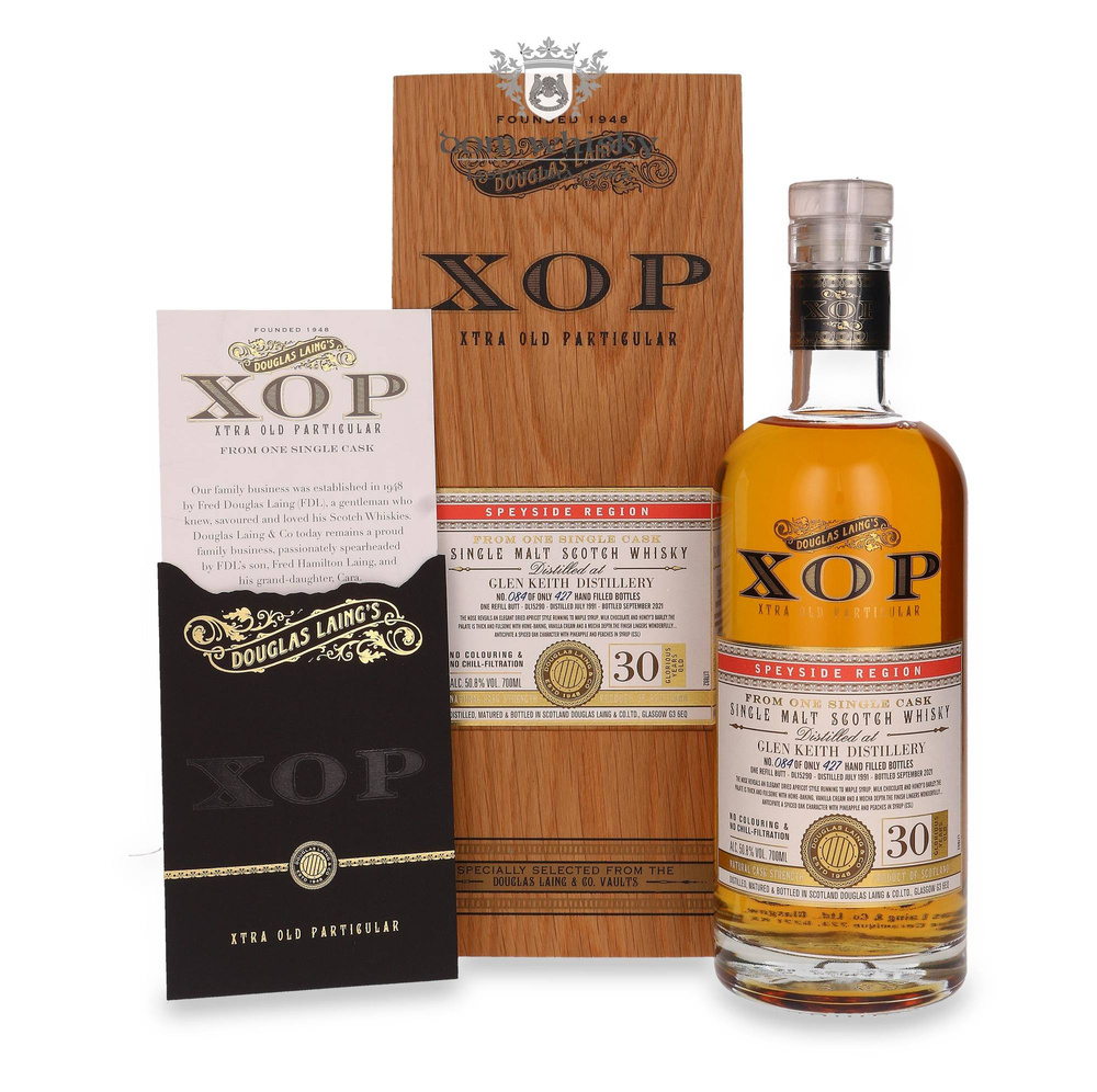 Glen Keith 30-year-old (D.1991, B.2021) Douglas Laing's XOP / 50.8%/ 0.7l