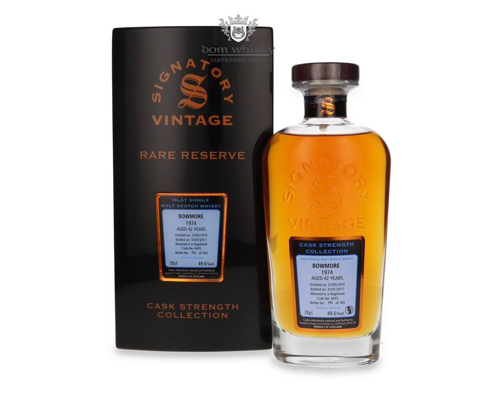 Bowmore 42-year-old (D.1974, B.2017) Signatory Vintage / 49.6% / 0.7l