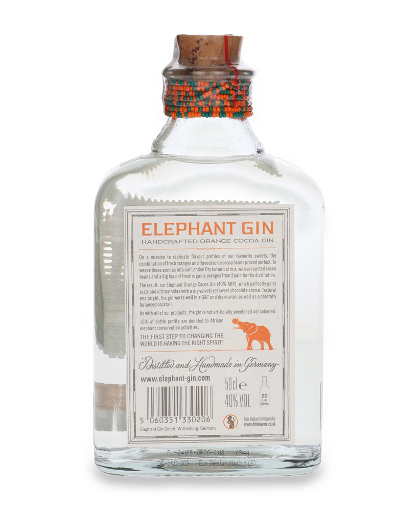Elephant Orange & Cocoa Gin / 40%/ 0,5l