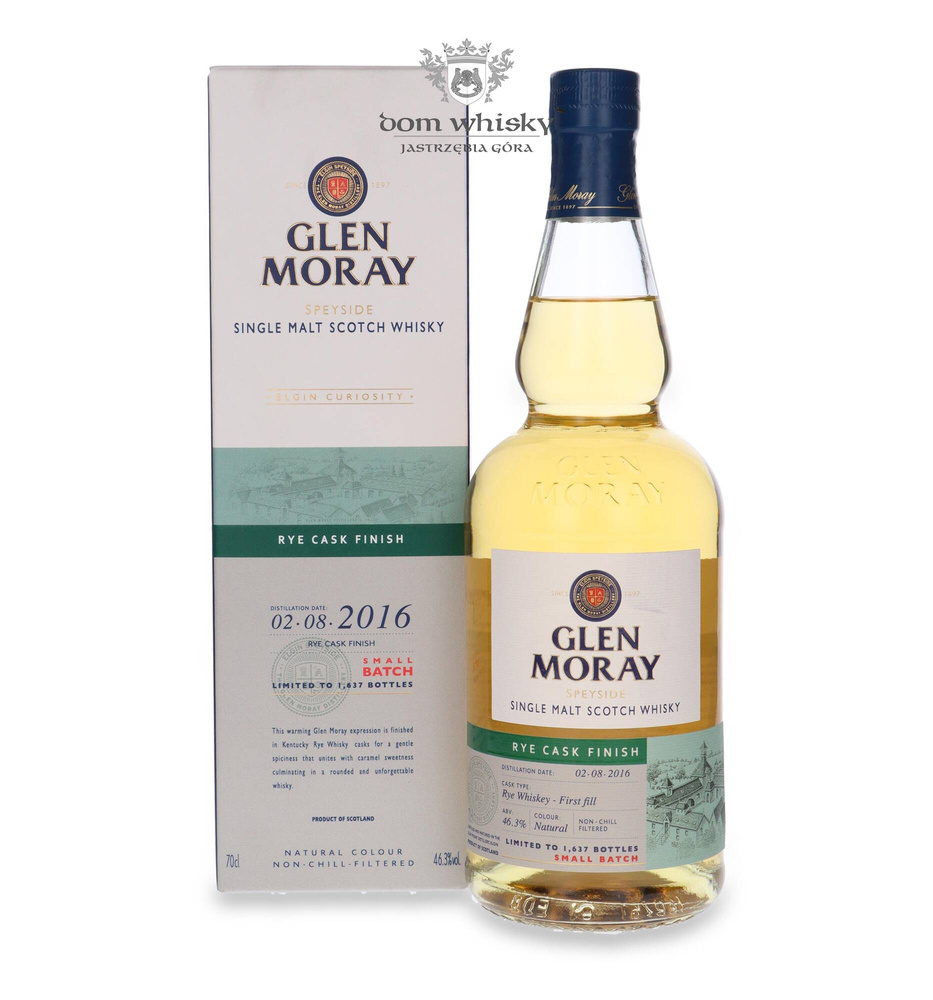 Glen Moray 2016 Elgin Curiosity, Rye Cask Finish / 46.3%/ 0.7l