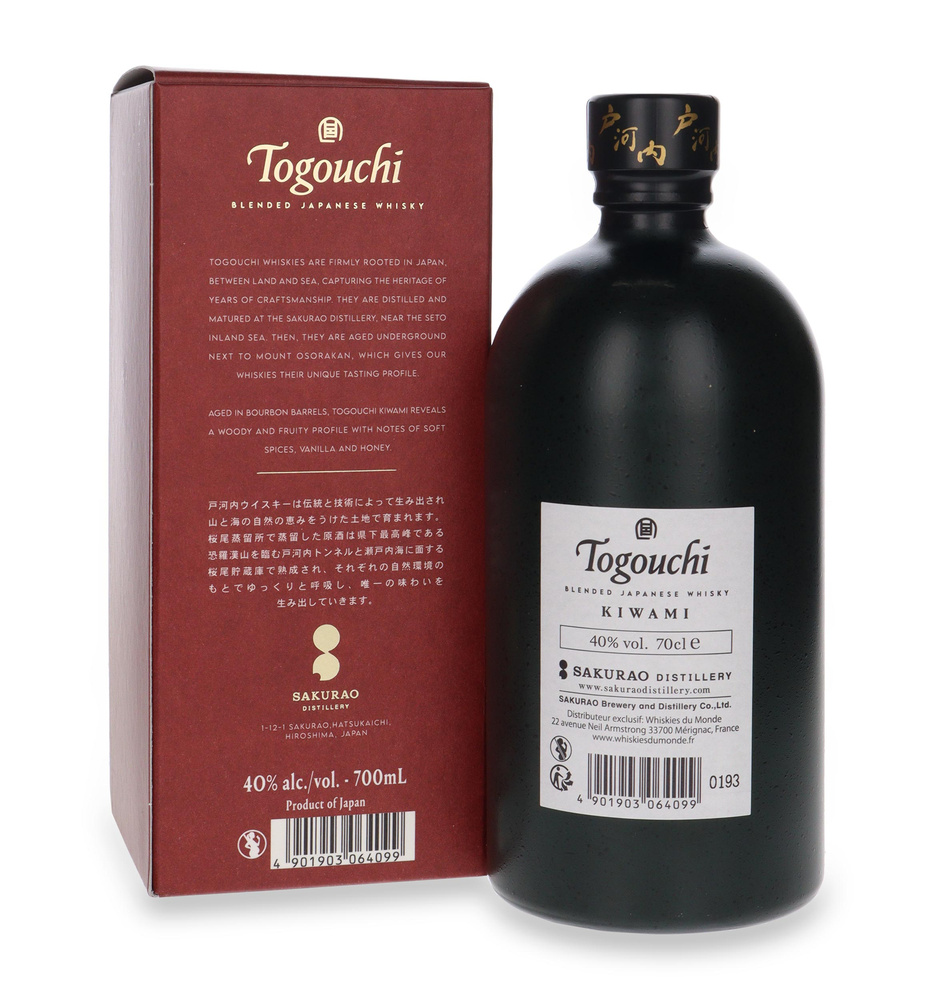 Togouchi Kiwami Japanese Blended Whiskey /40%/ 0.7l