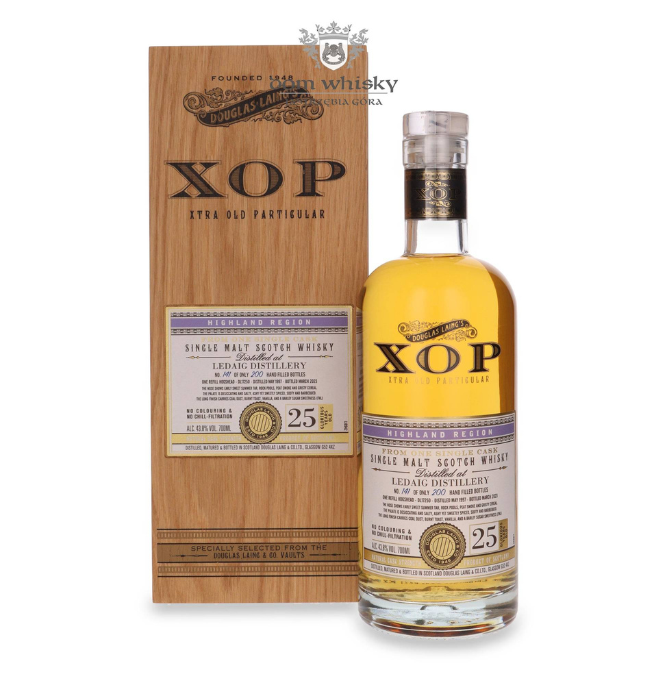 Ledaig 25 (D.1997, B.2023) Douglas Laing's XOP / 43.8% / 0.7l