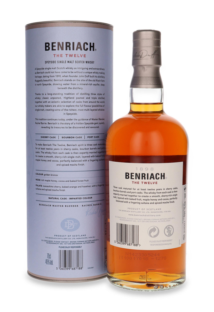 BenRiach The Twelve 12-year-old / 46%/ 0.7l