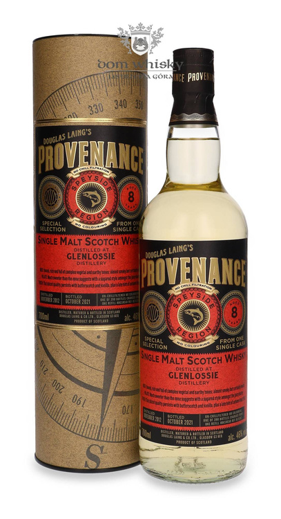 Glenlossie 8-letnia (D.2012, B.2021) Douglas Laing’s Provenance / 46%/ 0,7l