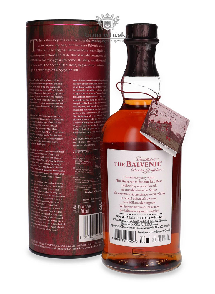 Balvenie 21-letni The Second Red Rose / 48,1% / 0,7l