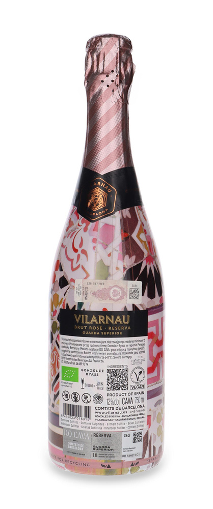 Cava Vilarnau Barcelona Rose Delicat Brut Organic Reserva / 12% / 0,75l