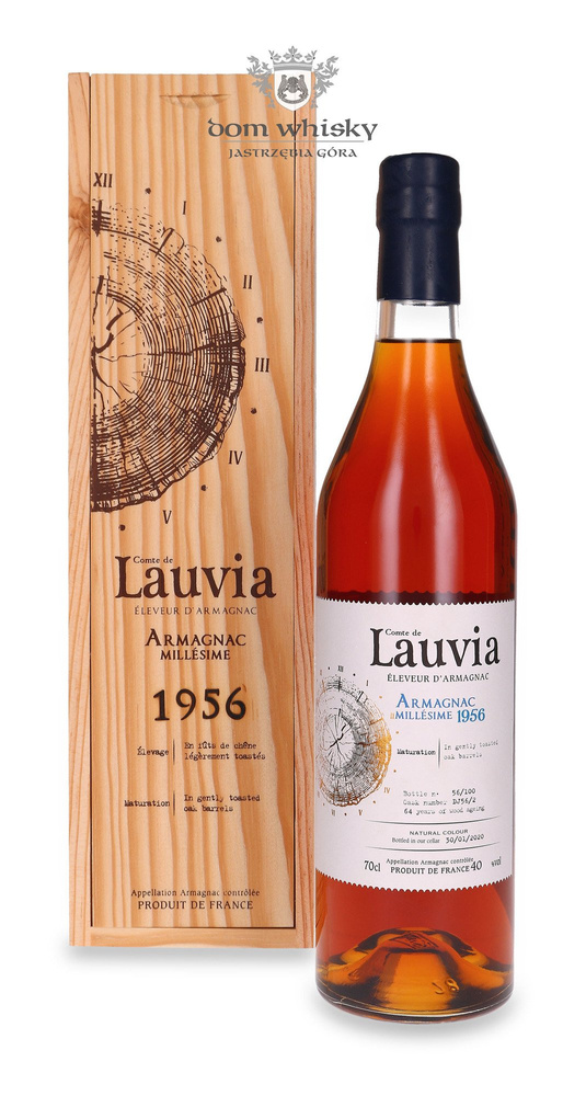 Armagnac Comte de Lauvia Vintage 1956, 64 year old / 40% / 0.7l