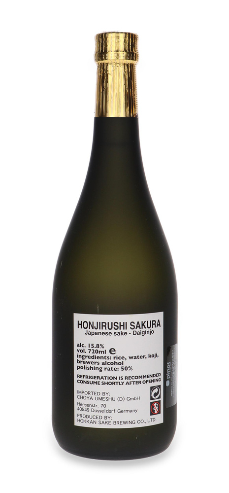 Choya Sake Hokkan  Daiginjo Honjirushi / 15,8% / 0,72l
