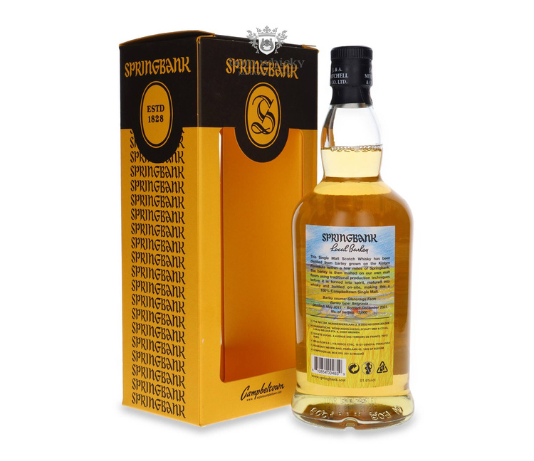 Springbank Local Barley 10-letni (D.2011, B.2021) / 51,6% / 0,7l