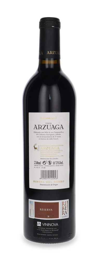 Arzuaga Reserva Ribera Del Duero / 14,5% /0,75l