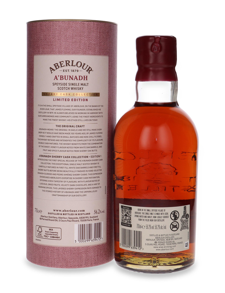 Aberlour A'bunadh Sherry Cask Limited Edition / 56,2%/ 0,7l