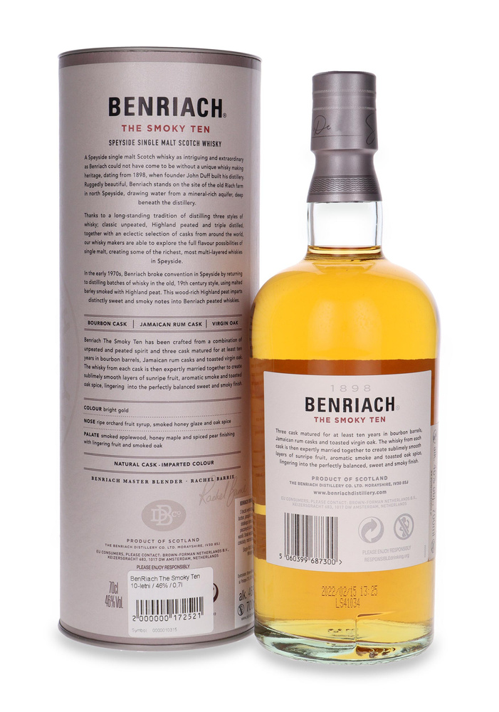 BenRiach The Smoky Ten 10-letni / 46% / 0,7l