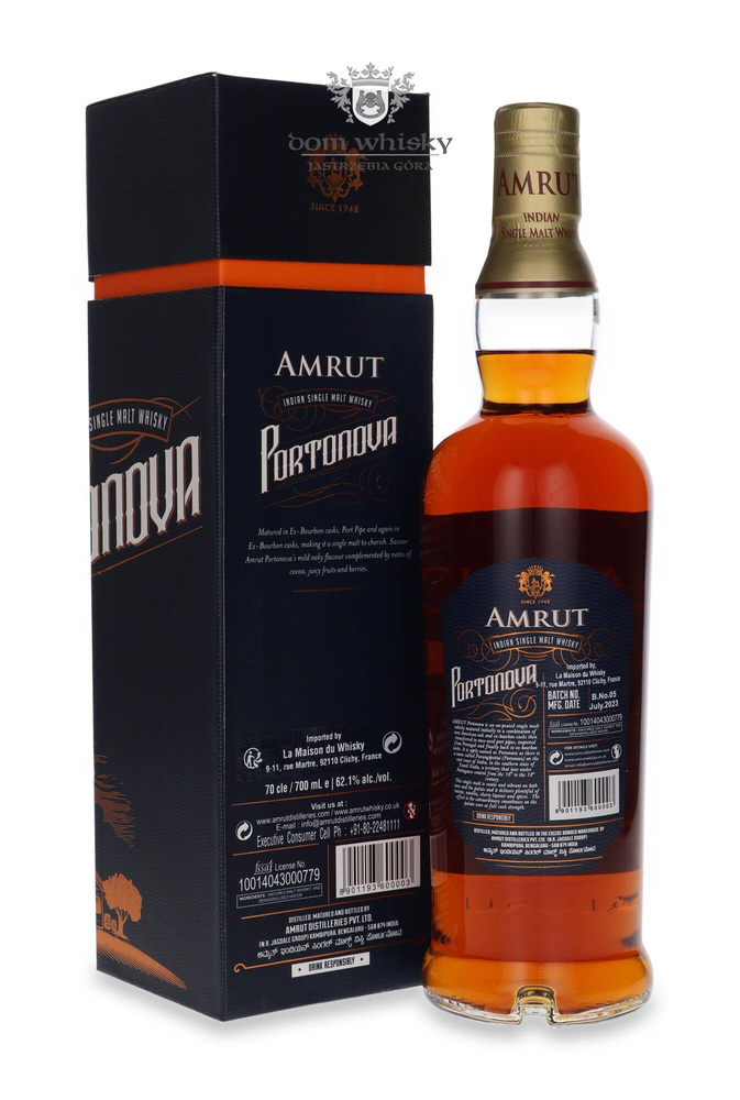 Amrut Portonova (India) / 62.1% / 0.7l
