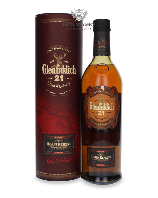 Glenfiddich 21-letni Havana Reserve Cuba Rum Finish / 40% / 0,7l