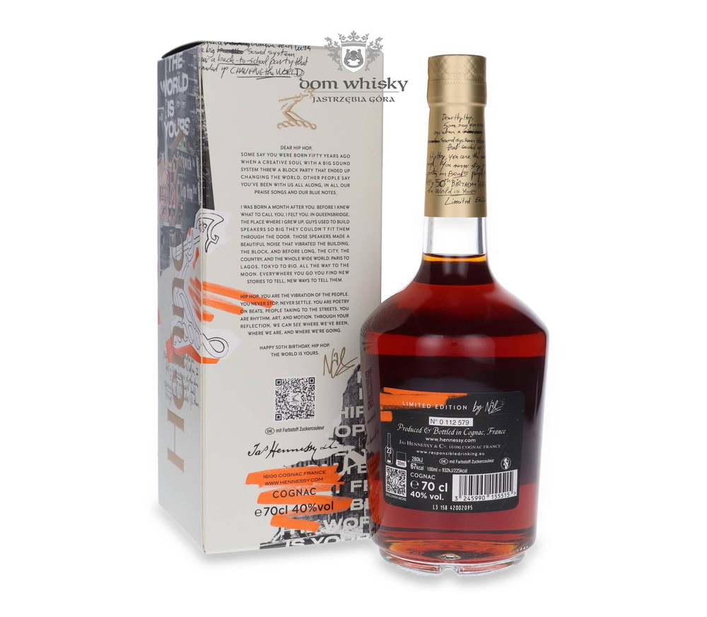 Cognac Hennessy VS Hip Hop 50th Anniversary Edition by Nas / 40%/ 0,7l