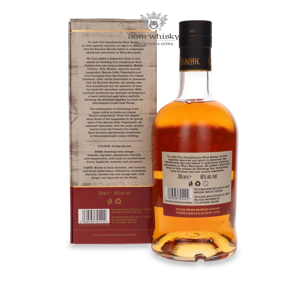 GlenAllachie 9-letni (D.2012, B.2022) Cuvee Cask Finish, Wine Series / 48% / 0,7l