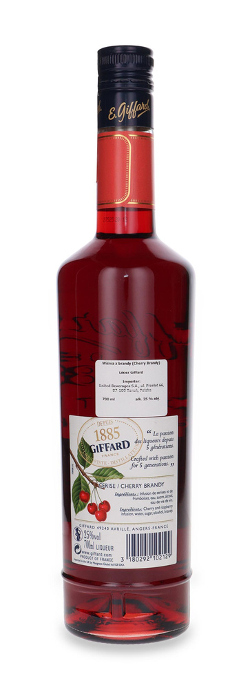 Giffard Cherry Brandy (Cherries with brandy) bar liqueur /25%/0.7l