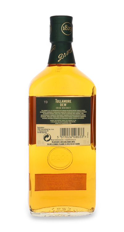 Tullamore Dew Blended Irish Whiskey / 40%/ 0,7l  