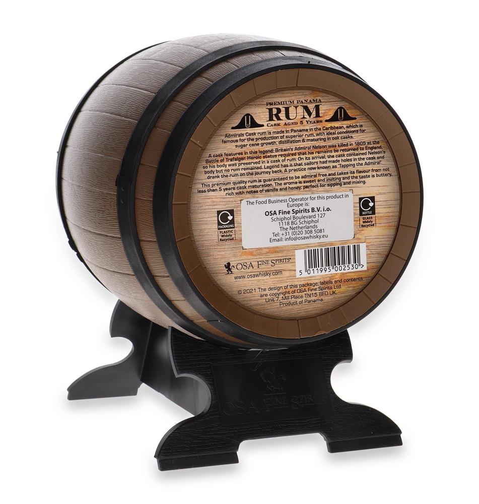 Old St. Andrews 5 Year Old Admiral's Cask Rum Barrel / 40% / 0.7l