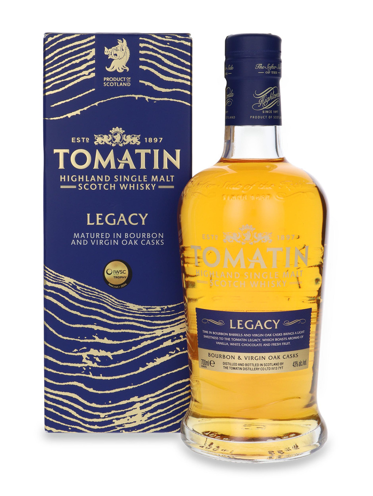Tomatin Legacy Burbon & Virgin Oak Cask /New Label / 43% / 0,7l