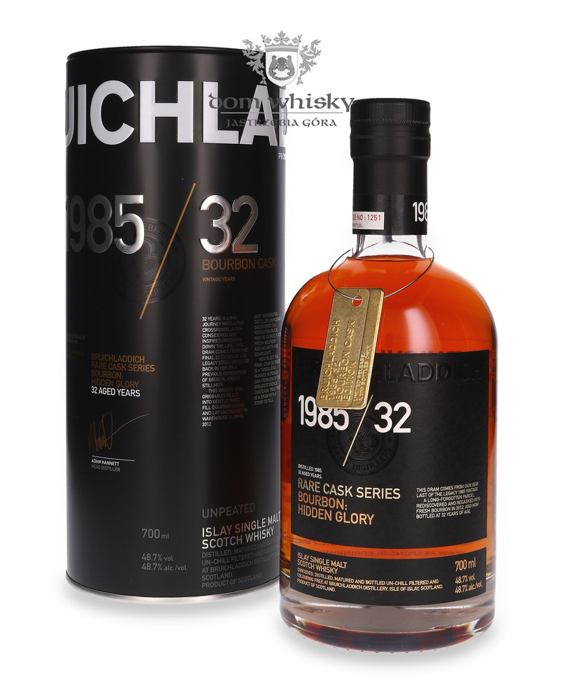 Bruichladdich 1985/32 Rare Cask Series, 32-letni / 48,7%/ 0,7l