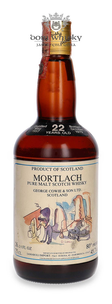 Mortlach 22 years old (D.1957, B.1979) Samaroli / 80 PROOF. 45.7 GL / 26 2/3 Fl OZ 75CL