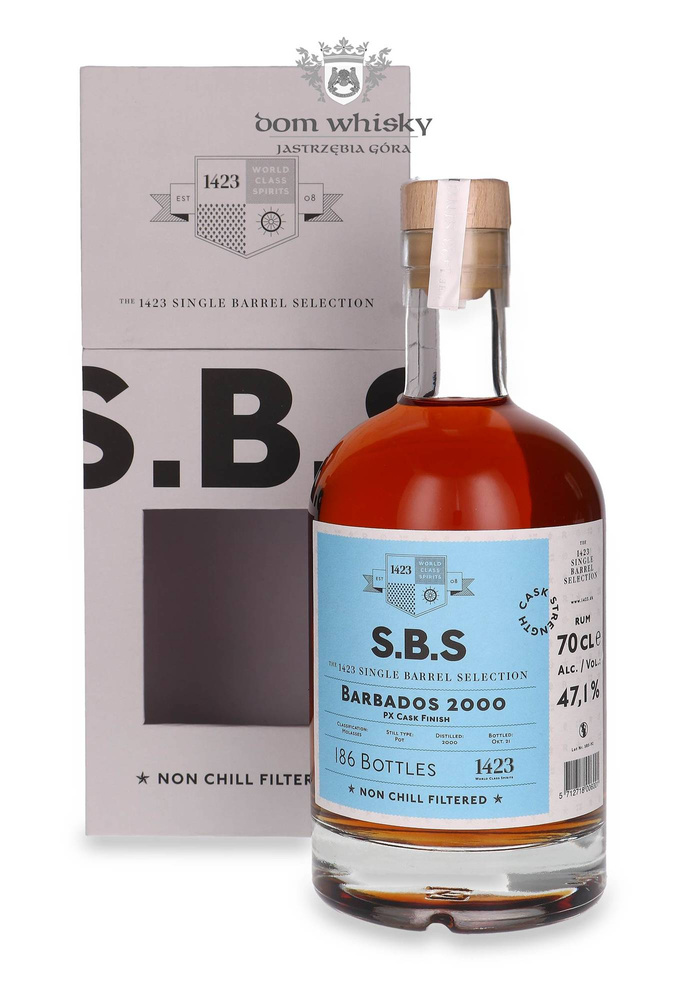 Rum S.B.S. Barbados 2000 PX Cask Finish / 47,1% / 0,7l