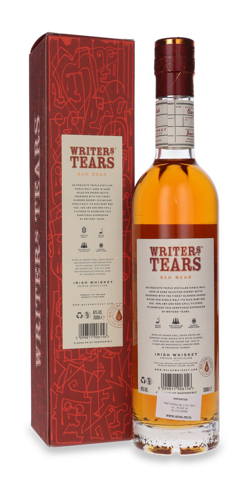 Writers Tears Red Head Oloroso Sherry / 46% / 0,7l