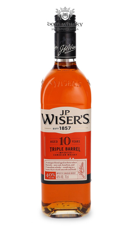 J.P. Wiser's 10-letni Triple Barrel Canadian Whiskey / 40% / 0,7l