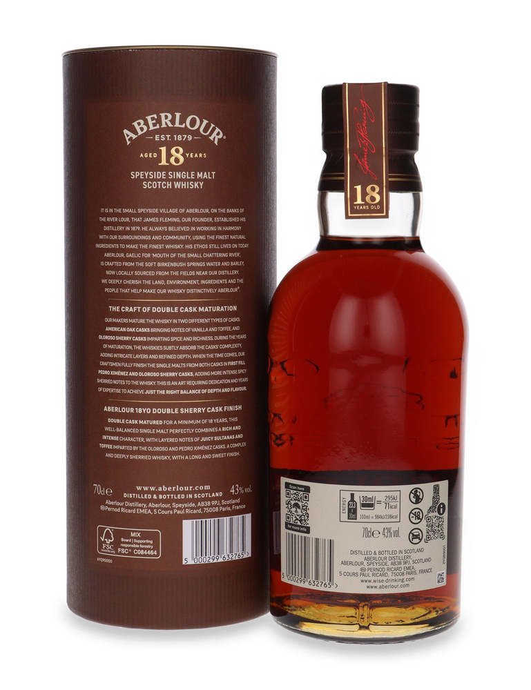Aberlour 18-letni Double Sherry Cask Finish /43%/ 0,7l	 
