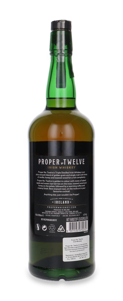 Proper No. Twelve Irish Whiskey /40% / 1,0l 