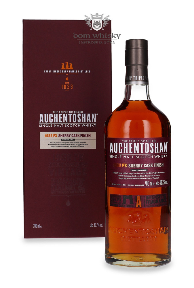 Auchentoshan 1988, 29-letni PX Sherry Cask Finish /49,7%/ 0,7l