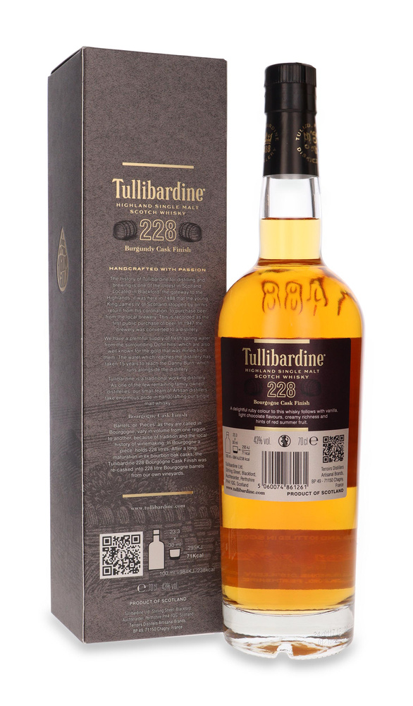 Tullibardine 228 Burgundy Cask Finish / 43% / 0,7l