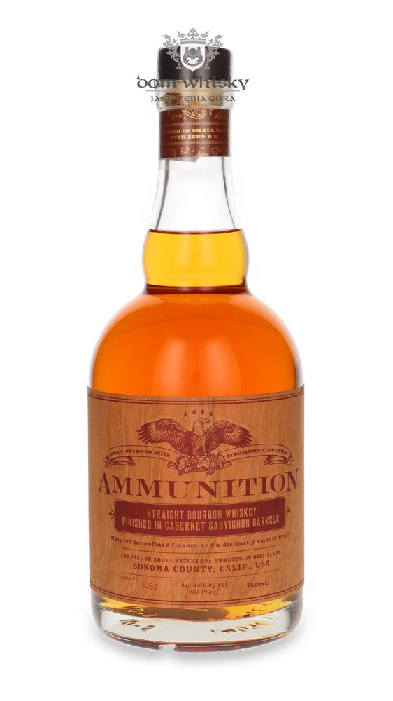 Ammunition Straight Bourbon Finished in Cabernet Sauvignon Barrels /45%/ 0,75l