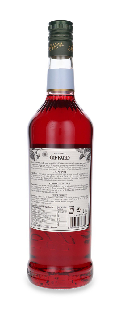 Giffard Strawberry bar syrup / 1l