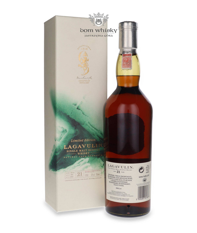 Lagavulin 21-letni (D.1991, B.2012) / 52%/ 0,7l