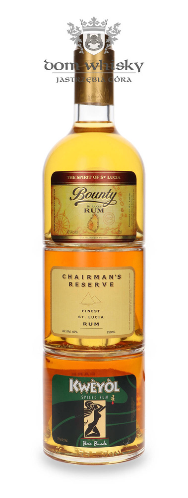 St Lucia Stackables Golden Rum / 40% / 3x 0.25l